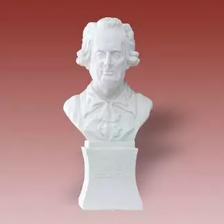 Figura z porcelánu o výšce 23 cm Giacomo Casanova - busta