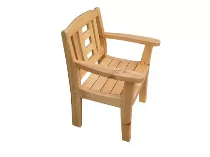 Stylové zahradní křeslo, přírodní odstín Gold