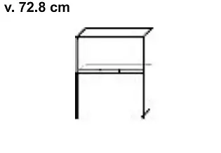 Bytelná horní kuchyňská skříňka pro mikrovlnnou troubu