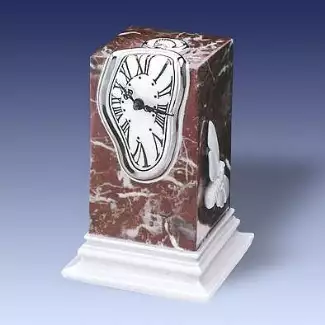 Unikátní dekorativní porcelánová figura Hodiny Dali
