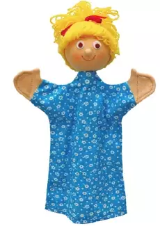 Textilní maňásek o výšce 32 cm Holka