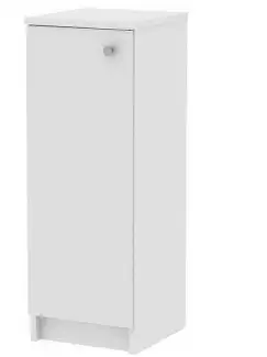 Klasická skříňka koupelnová jednodveřová bílé lamino