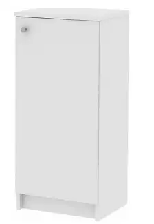 Dolní koupelnová skříň jednodveřová a 1x police bílá