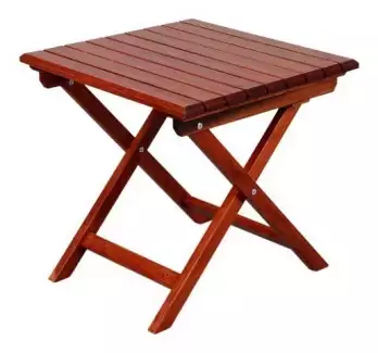 Jednoduchý hranatý stůl na zahradu 01 - čtverec 63 x 63 cm