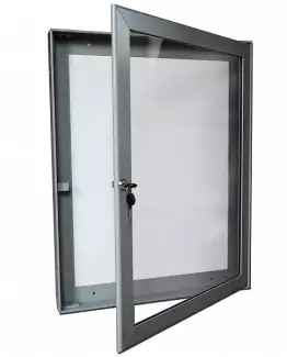 Jednokřídlá hliníková magnetická vitrína o hloubce 40 mm