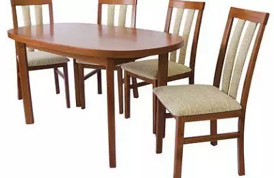 Jídelní set - rozkládací stůl David a 4x židle Eva