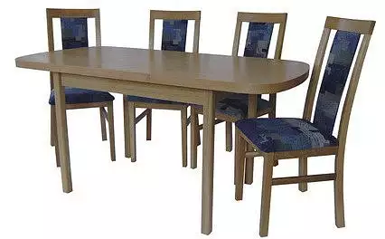 Jídelní set z dubového masivu pro 4 a více osob