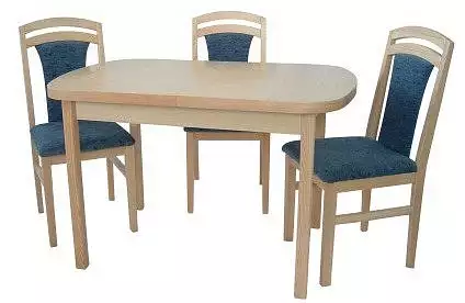 Jídelní set z masivu borovice pro 3 osoby