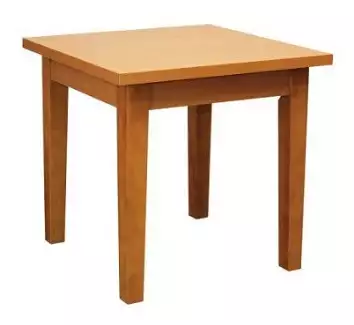Čtvercový jídelní stůl - hranatý 80 x 80 cm JS 611