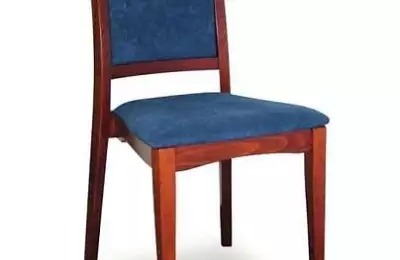 Jídelní židle modrý sedák + moření třešeň Monika 241313