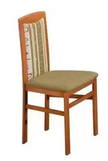 Jídelní židle N1 z bukového masivu - odstín olše