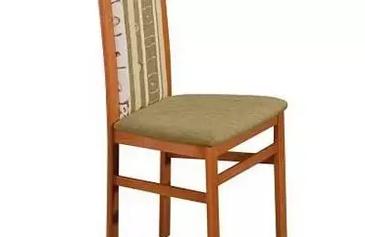 Jídelní židle N1 z bukového masivu - odstín olše