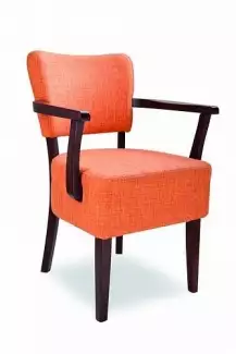 Jídelní židle s oranžovým čalouněním  Romana 487323