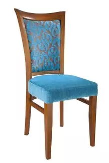 Jídelní židle s vysokým opěradlem - modrá Veronika 638313