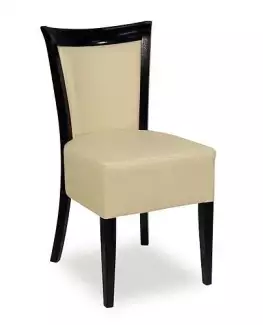 Jídelní židle - černé moření s koženkou Veronika 868313