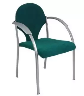 Moderní konferenční židle šedá s područkami Joo