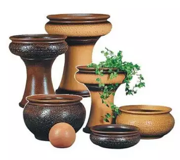 Keramická váza ve více rozměrových variantách kulatá Římská