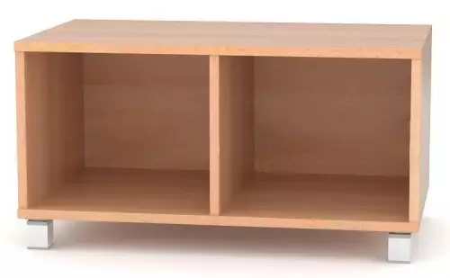 Komoda  se dvěma otevřenými přihrádkami KD 1