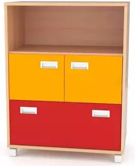 Komoda se dvěma dvířky L/P a spodním výklopným dvířkem KHF 5