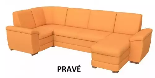 Rohová sedací souprava I. tvaru U s rozkladem a ÚP Klára AKCE