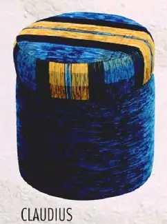 Klasický kulatý taburet Claudius 35 cm