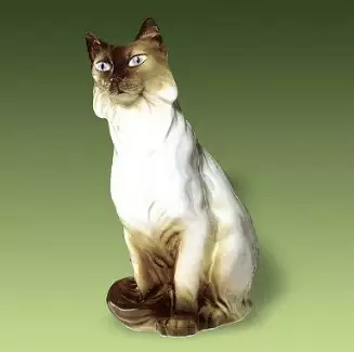 Figura z porcelánu o výšce 34,2 cm Kočka malá