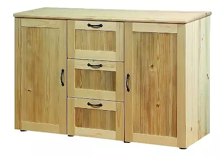 Komoda ze smrkového masivu Dallas