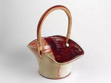 Košíček na sušené květiny veliký z ozdobně užitkové keramiky