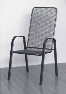 Kovová židle vysoké opěradlo Jitka