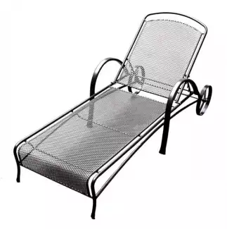 Kovové zahradní lehátko jezdící Aleš