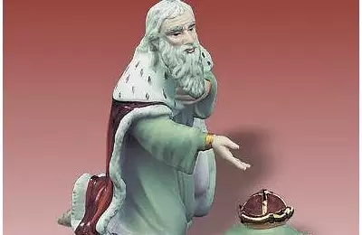 Tradiční dekorativní figura o délce 12 cm Král Melichar