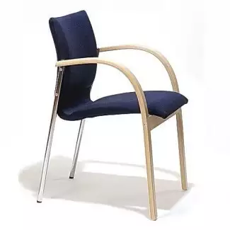 Elegantní konferenční židle s dřevěnými područkami Ladislav