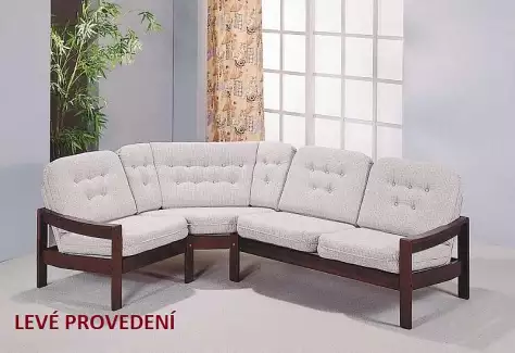 Legendární střední rohová pohovka nízká Leda Lux