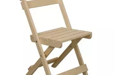 Lehká a pohodlná skládací židle 02 - přírodní