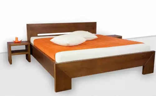 Manželská smrková postel  z masivu LENA