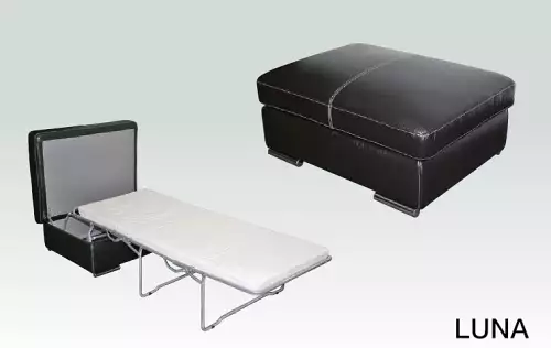 Luxusní taburet s úložným prostorem nebo rozkladem na lůžko Luna
