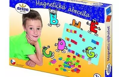 Zábavná vzdělávací hra Magnetická abeceda