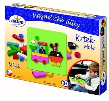 Magnetické dílky vhodné pro děti od 3 let  Krtek mini