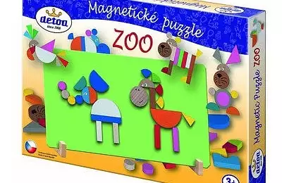 Hra vhodná pro děti od 3 let Magnetické puzzle ZOO