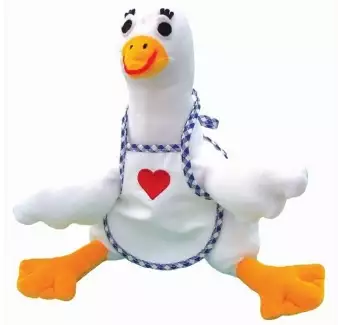 Maňásek z postřiženého froté Husa