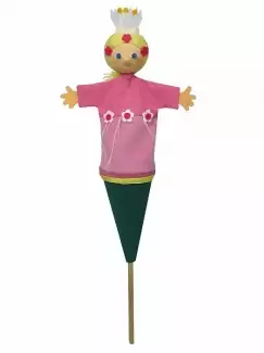 Střední kornoutový maňásek Víla