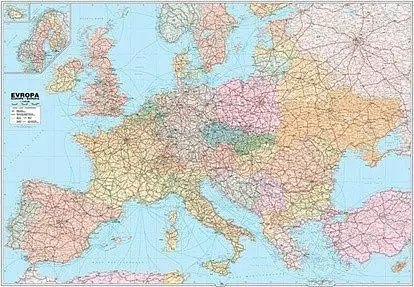 Magnetická školní Mapa Evropy