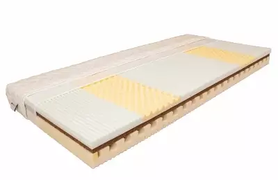 Masážní sendvičová 5-zónová matrace se zpevněným jádrem a línou pěnou IVANA