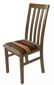 Masivní dubová jídelní židle čalouněná