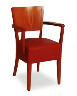 Masivní jídelní židle v odstínu třešeň Martina 062323