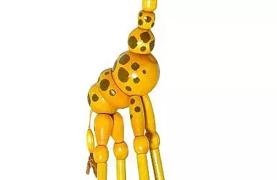 Veselá pohyblivá mačkací žirafa