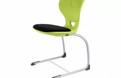 Stohovatelná židle s čalouněným sedákem Lenka 