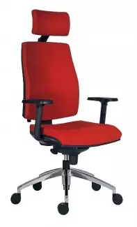 Moderní kancelářská židle s podhlavníkem Armin ALU