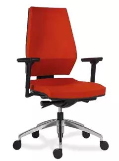 Moderní kancelářská židle bez podhlavníku Monika ALU