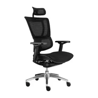 Moderní kancelářské křeslo se síťovaným opěrákem Jan